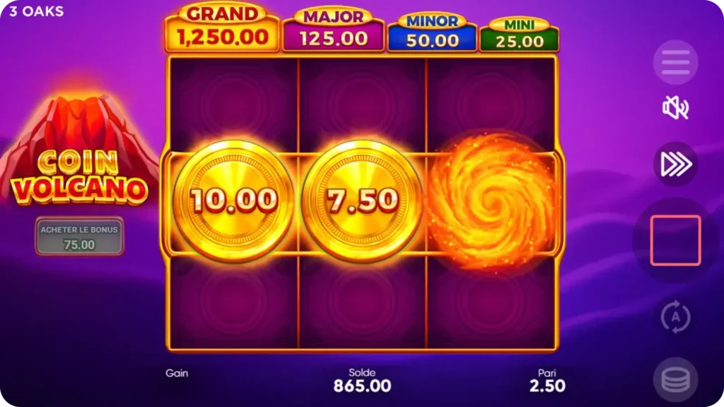 Collection de pièces Coin Volcano