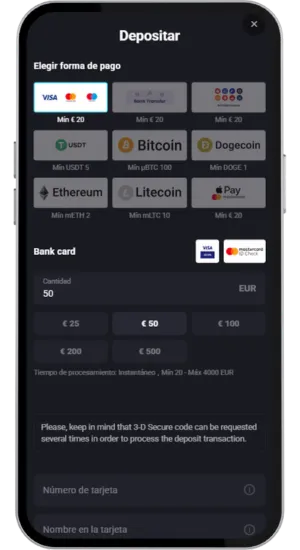 Déposez et recevez le bonus