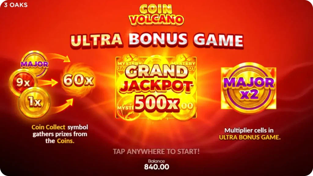 Gra Ultra Bonusowa Coin Volcano