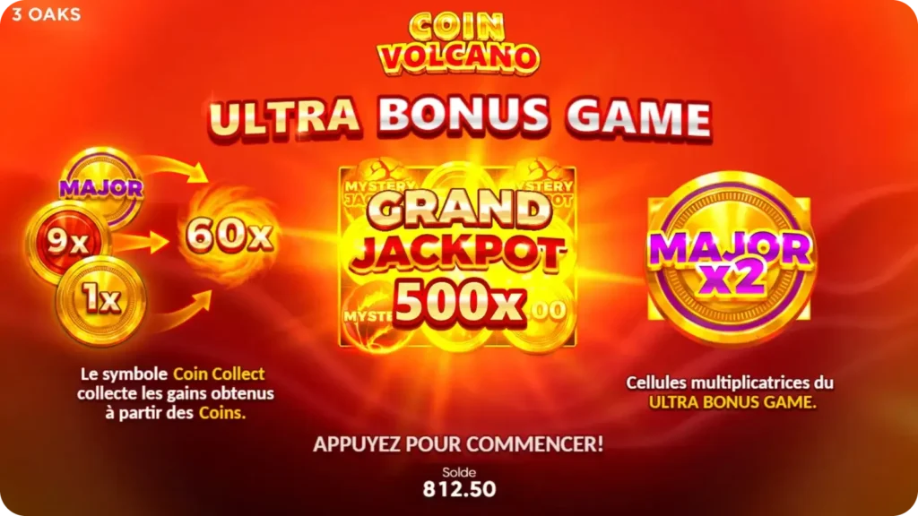 Jeu Ultra Bonus Coin Volcano