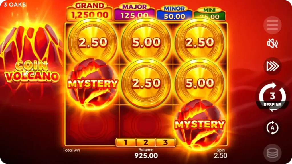 Symbol Tajemniczy Coin Volcano