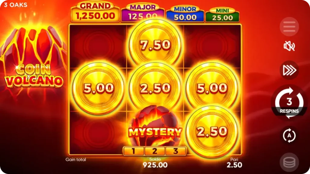 Symbole Mystère Coin Volcano